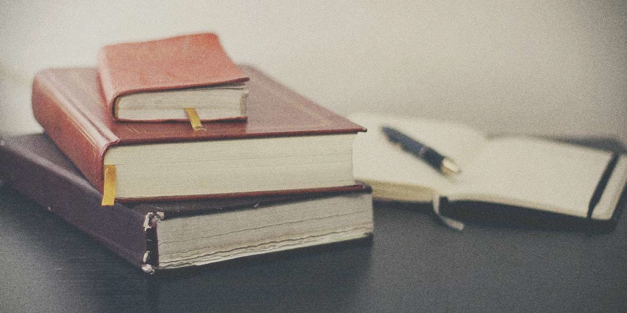 books on desk