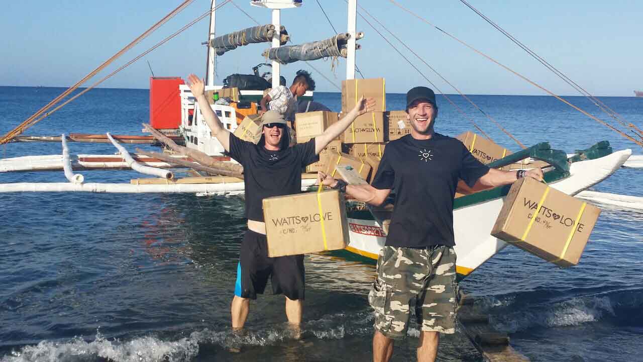 Jeff unloading one of the boats