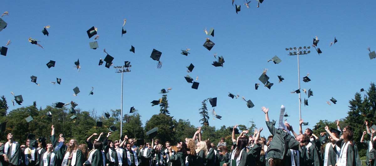 College students graduating