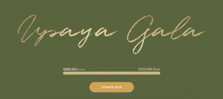 Upaya Gala donation amount