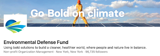 environmental defense fund linkedin page