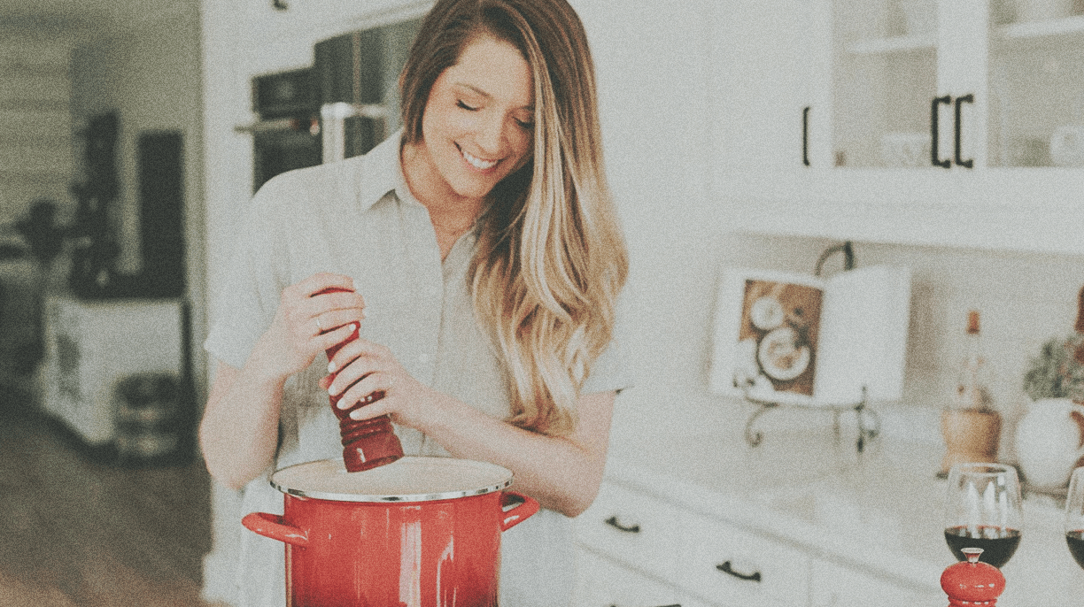 woman cooking